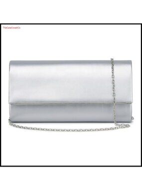 Vegan Leather Evening Clutch Purse Envelope Shoulder Bag Party Wedding Prom